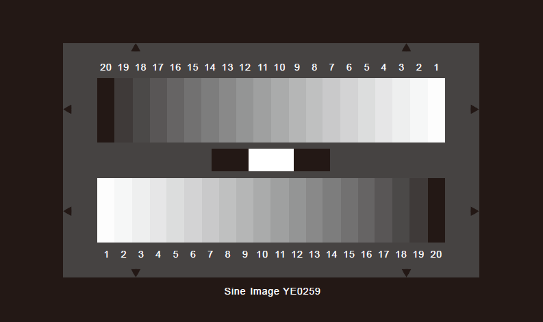 SineImage灰度測試卡20階透射式